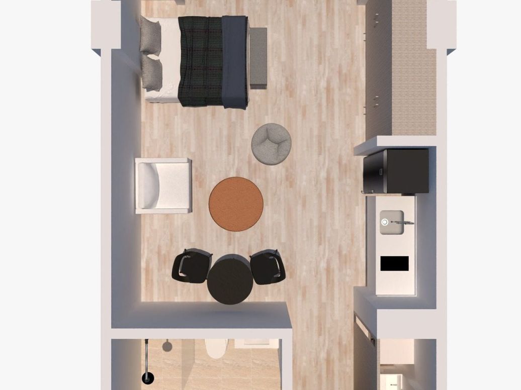Apartamento de 1 alcoba en venta en Chapinero Sur Occidental, Bogotá, 33 m² · foto 9 de 10