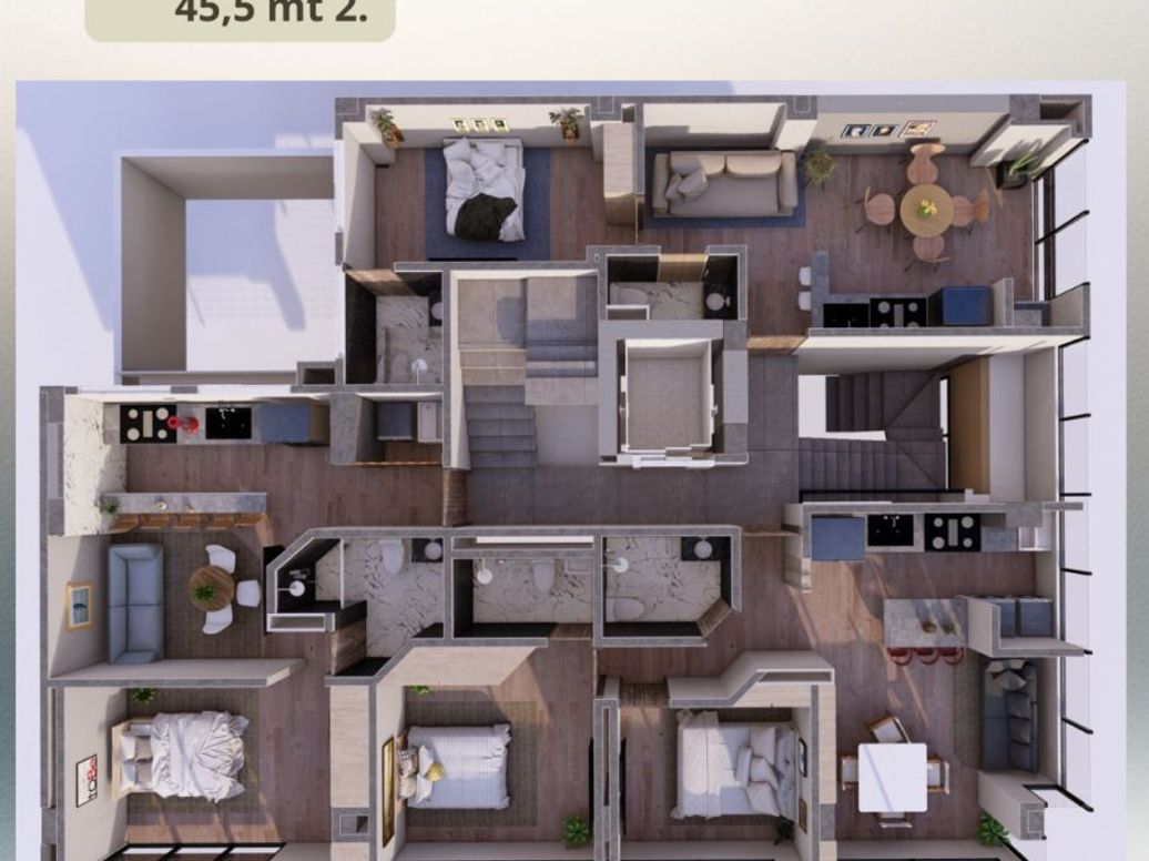 Apartamento de 1 alcoba en venta en Quinta Paredes, Bogotá, 45 m² · foto 4 de 4