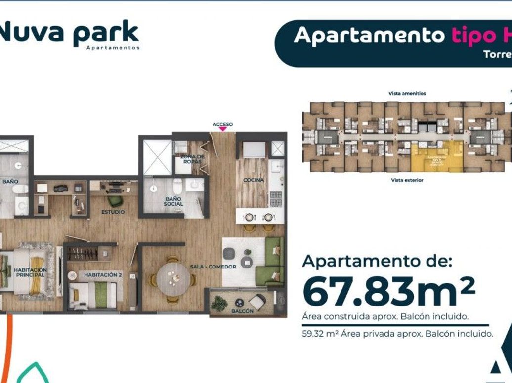 Apartamento de 2 alcobas en venta en Usaquén, Bogotá, 63 m² · foto 17 de 17