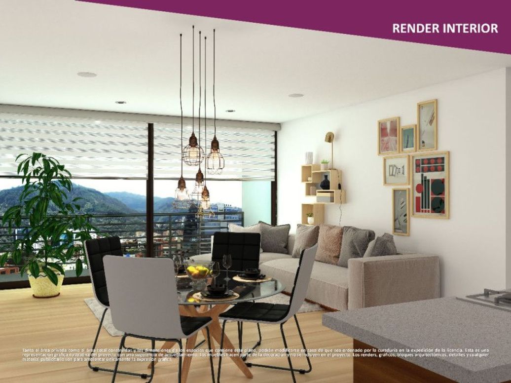 Apartamento de 2 alcobas en venta en Rincon Del Chicó, Bogotá, 85 m² · foto 3 de 6