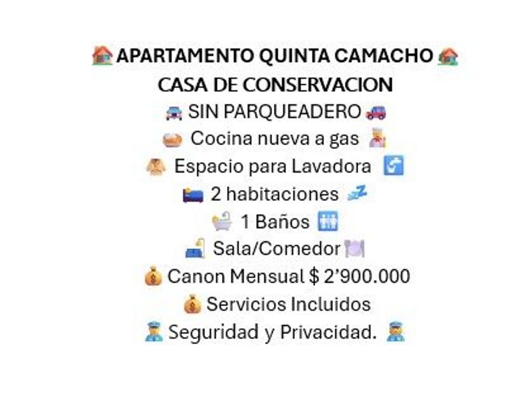 Apartamento de 2 alcobas en arriendo en Quinta Camacho, Bogotá, 64 m² · foto 9 de 10