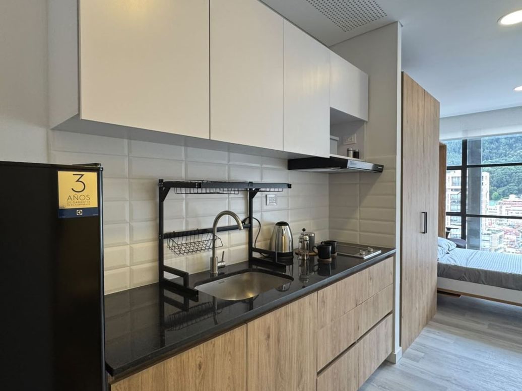 Apartamento de 1 alcoba en arriendo en Samper, Bogotá, 27 m² · foto 3 de 13