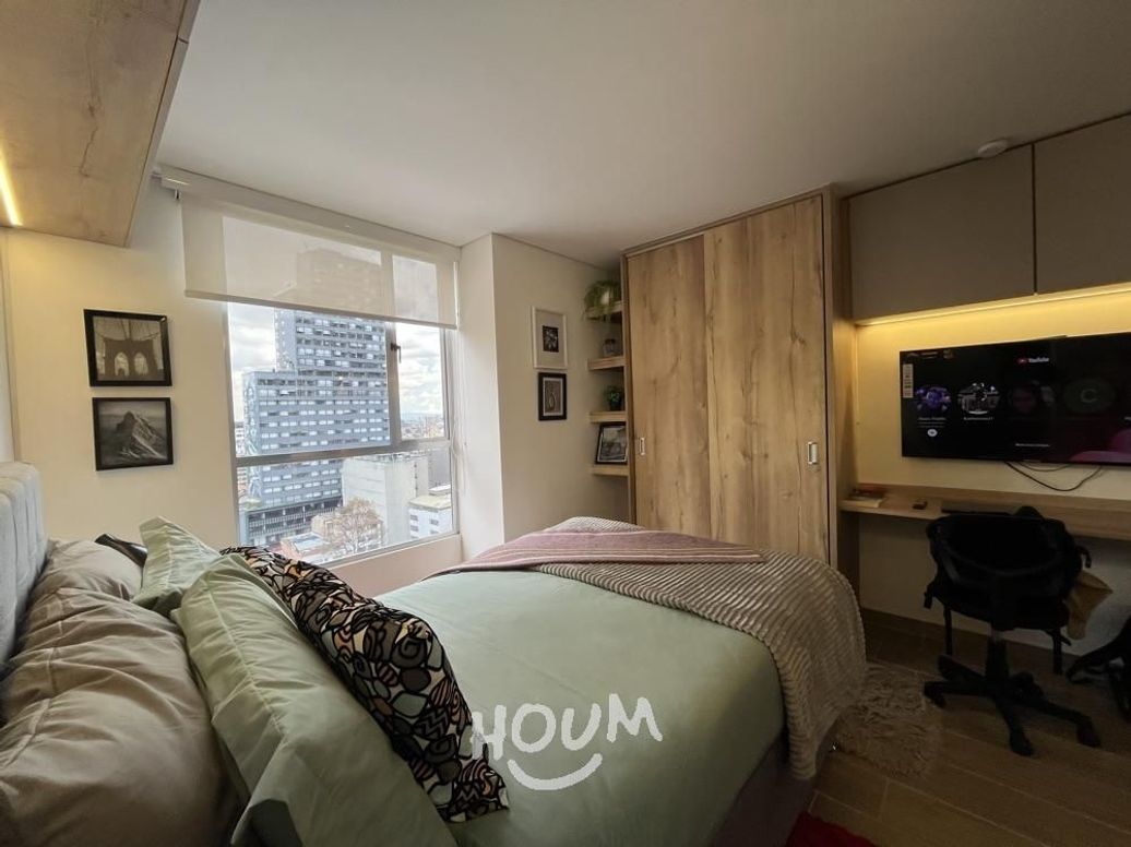Apartamento de 1 alcoba en arriendo en Las Nieves, Bogotá, 21 m² · foto 9 de 14
