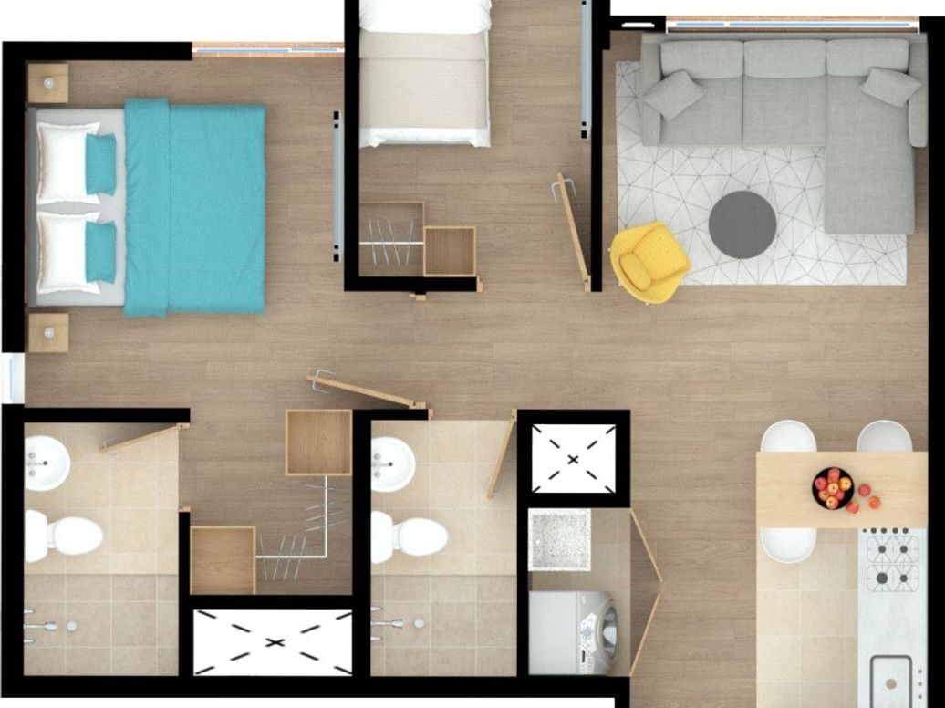 Apartamento de 2 alcobas en arriendo en Madelena I Y Ii, Bogotá, 39 m² · foto 16 de 16
