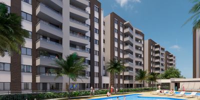 Proyecto Vivienda Nueva No VIS, Apartamentos en Romero ,Al sur de Cali, conoce Romero, apartamentos en torres de 8 pisos con ascensor, balcón y parqueaderos privados cubiertos. En sus zonas comunes podrás encontrar piscina para adultos, piscina lúdica para niños, juegos infantiles, zona BBQ, sala Coworking, salón social, espacio para gimnasio y sala de entretenimiento. Romero hace parte del proyecto urbanístico Vivero Parque Residencial. Nuestro proyecto cuenta con Certificación Edge.